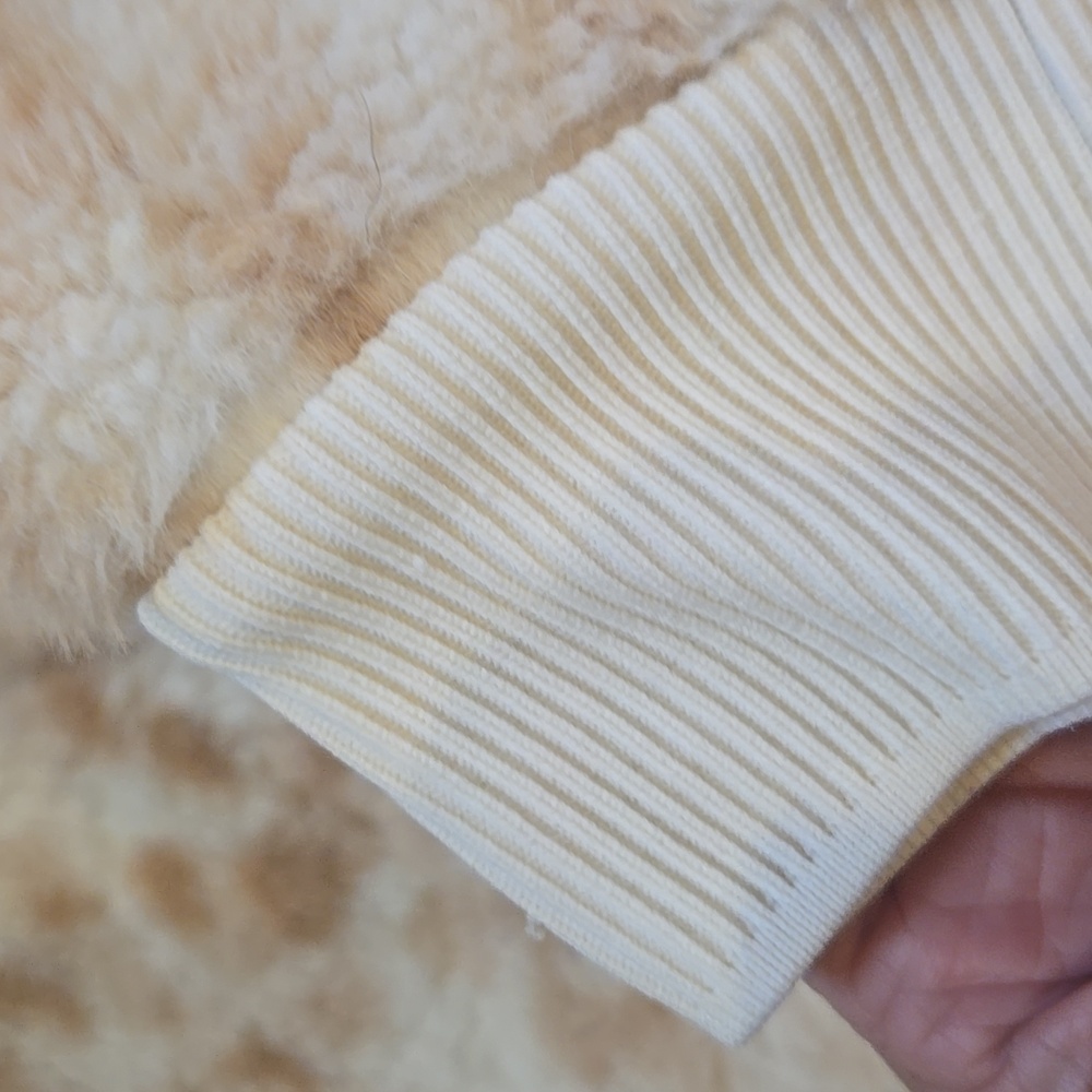 Calvin Klein Performance Cream/Tan Faux Fur/Fleece 1/4 Zip Lined Jacket - Picture 3 of 10